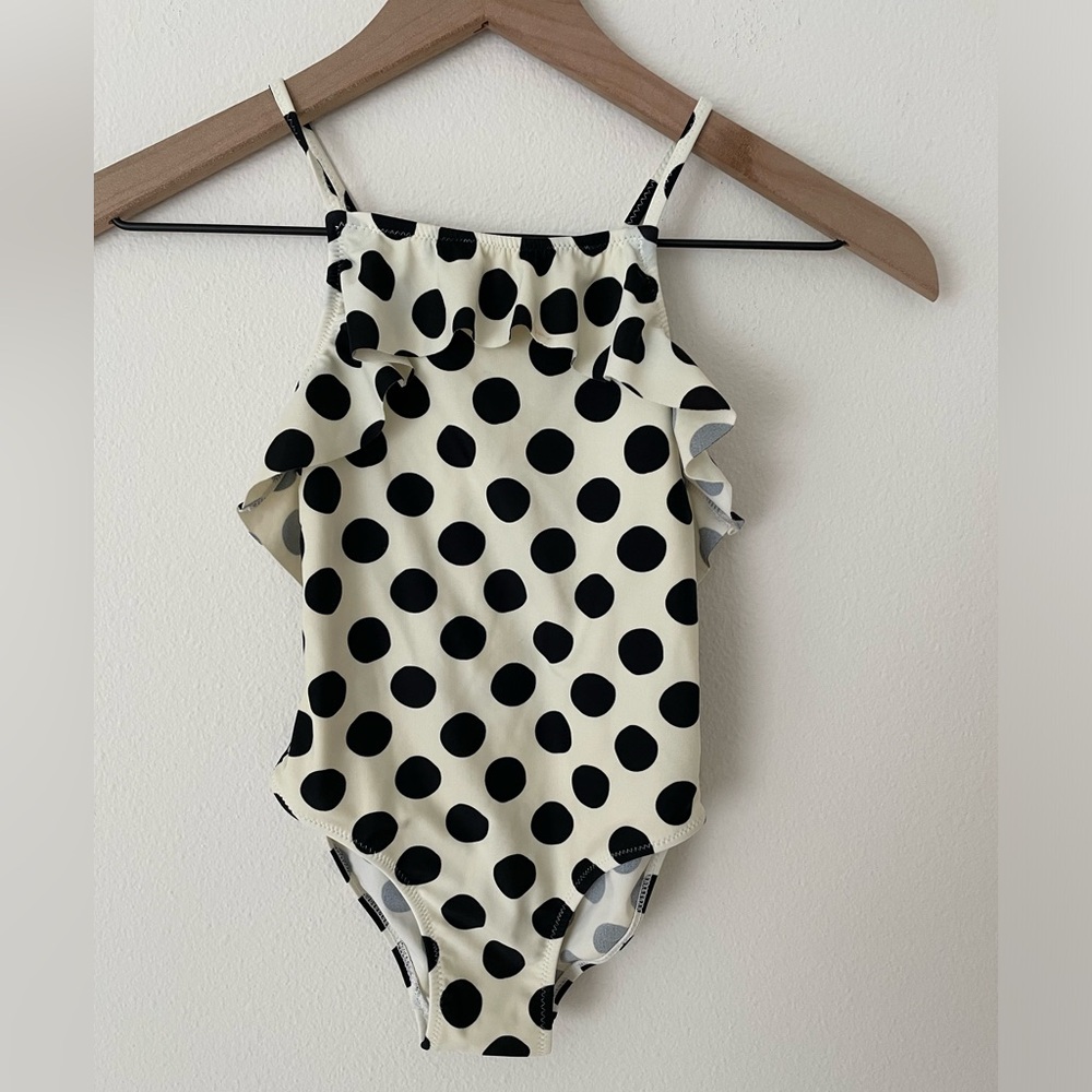 Zara kids swimsuit one piece polka dot size 6/7